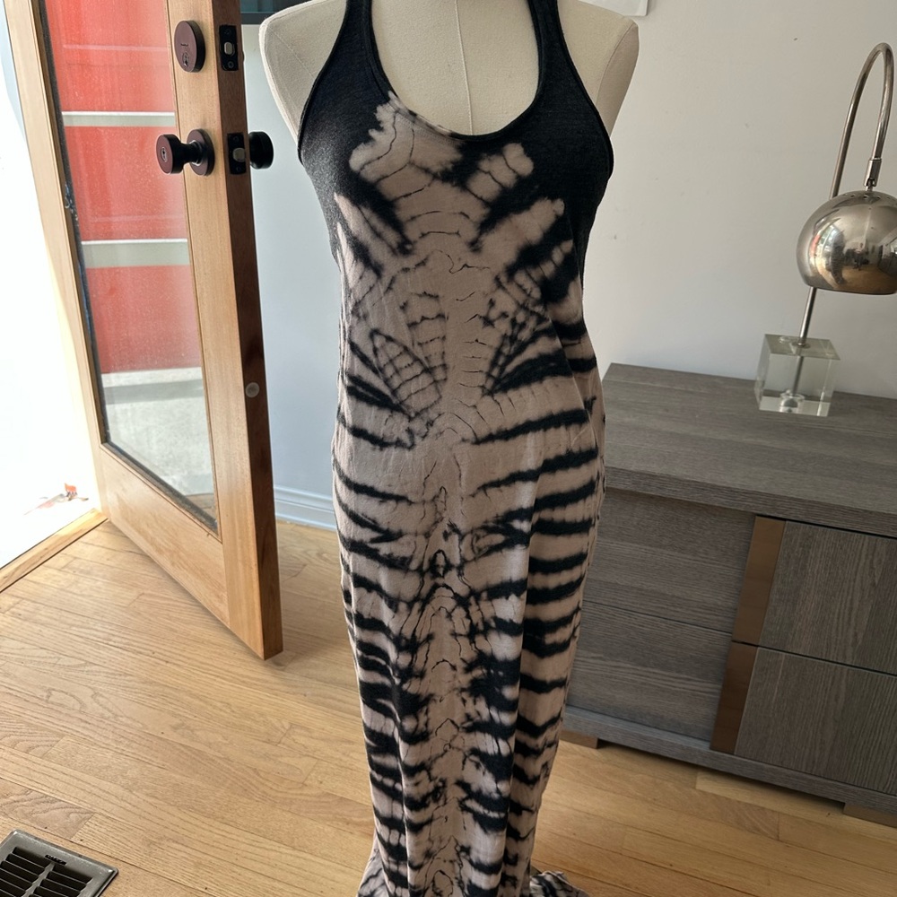 Raquel Allegra Tie-Dye Racerback Maxi Dress